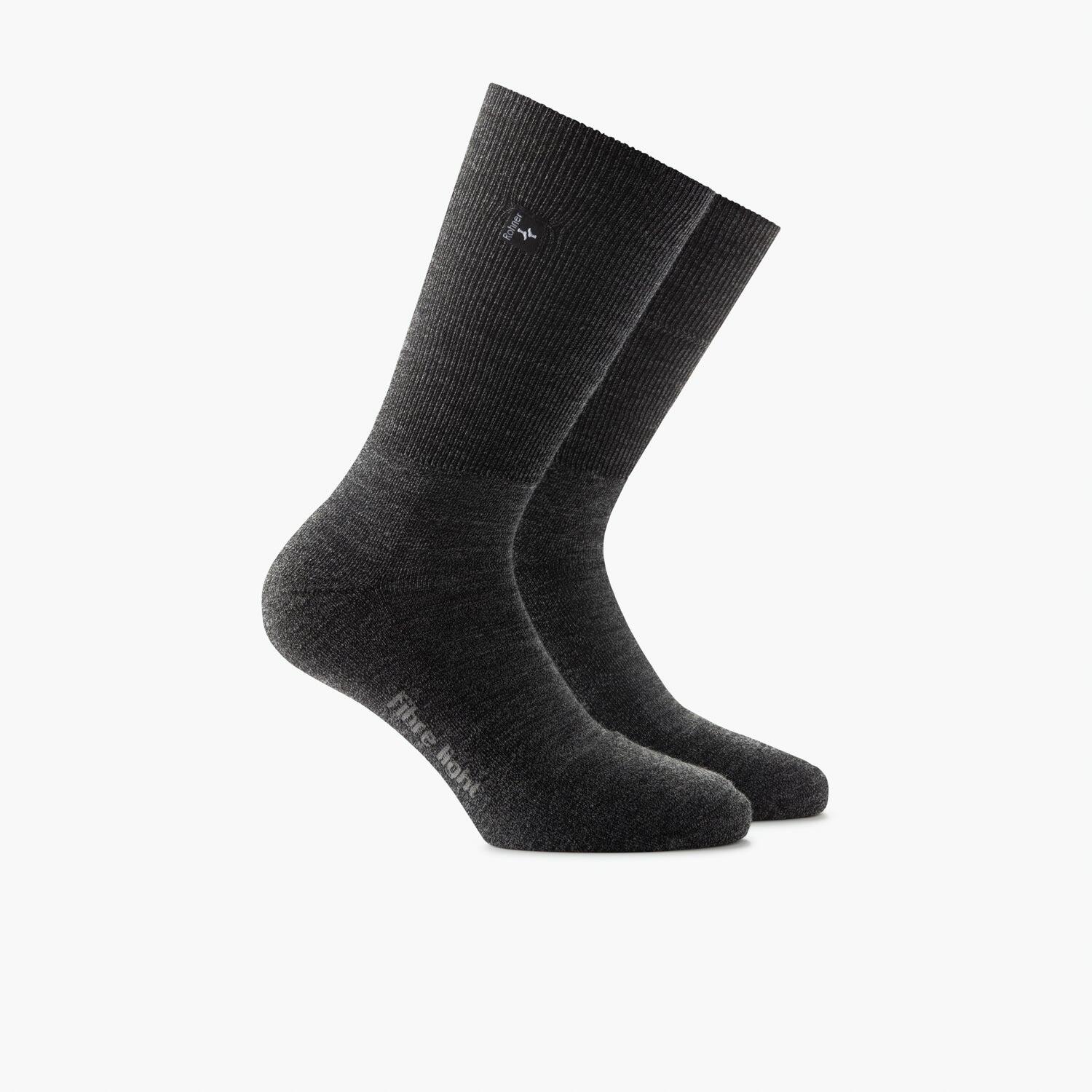 Rohner Socks - Chaussettes Randonnée Fibre Light Super Laine Mérinos Noir - Chaussettes - Noir - 34/36 - Decathlon