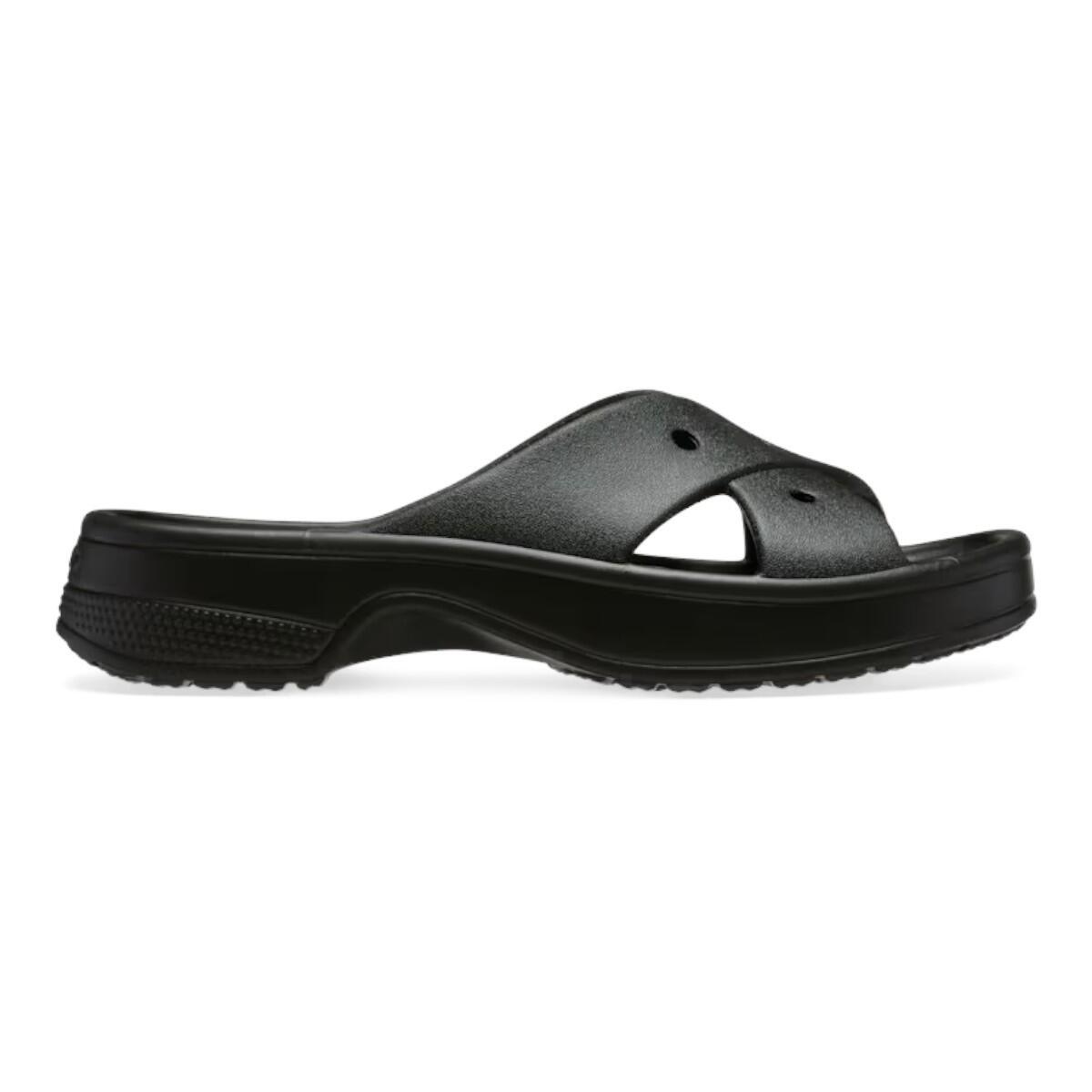 Crocs - Cl Womens Cross Strap Blk 001-black - Tongs - Noir - 43 - Decathlon