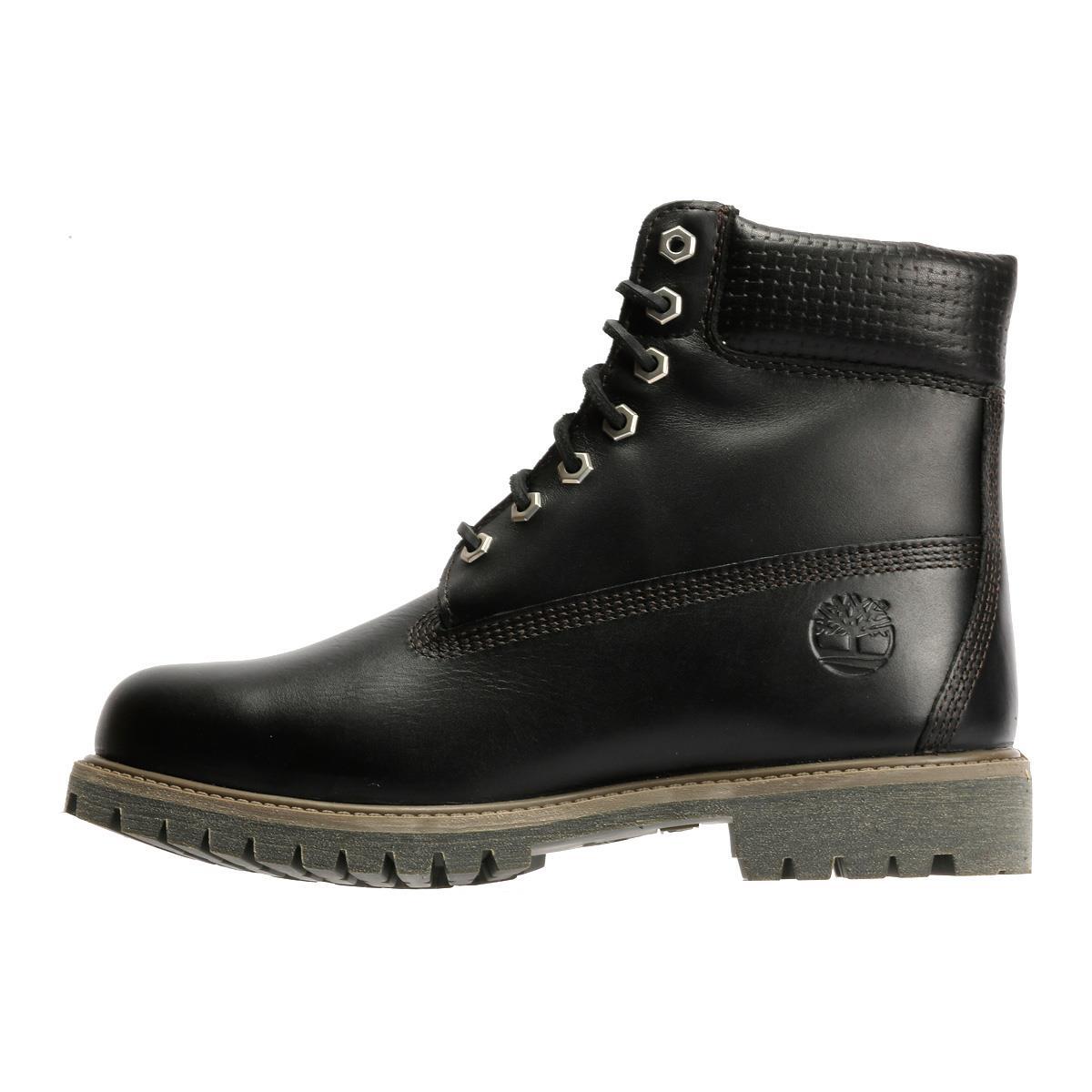 Timberland Premium 6-Inch Stivale Imbottito Impermeabile con Lacci Nero 6/6