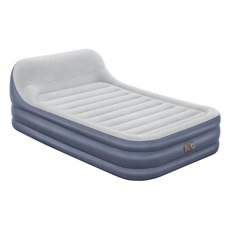 Bestway Tritech SleekFlow Headboard Air Mattress Queen, Built-in Pump 226x152x84