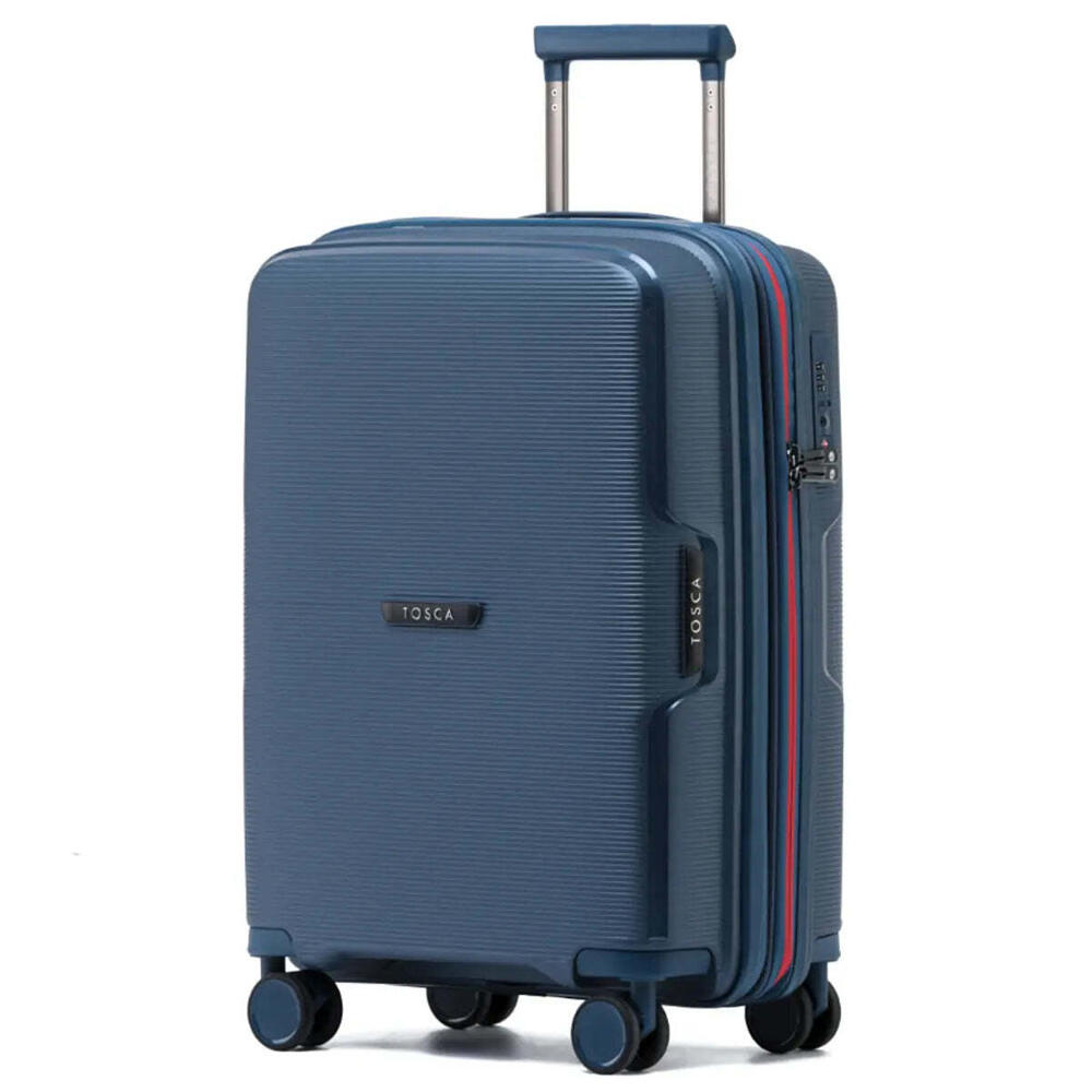 Tosca Bel-Air 54 cm Hardside Expandable Carry-on Suitcase - Blue
