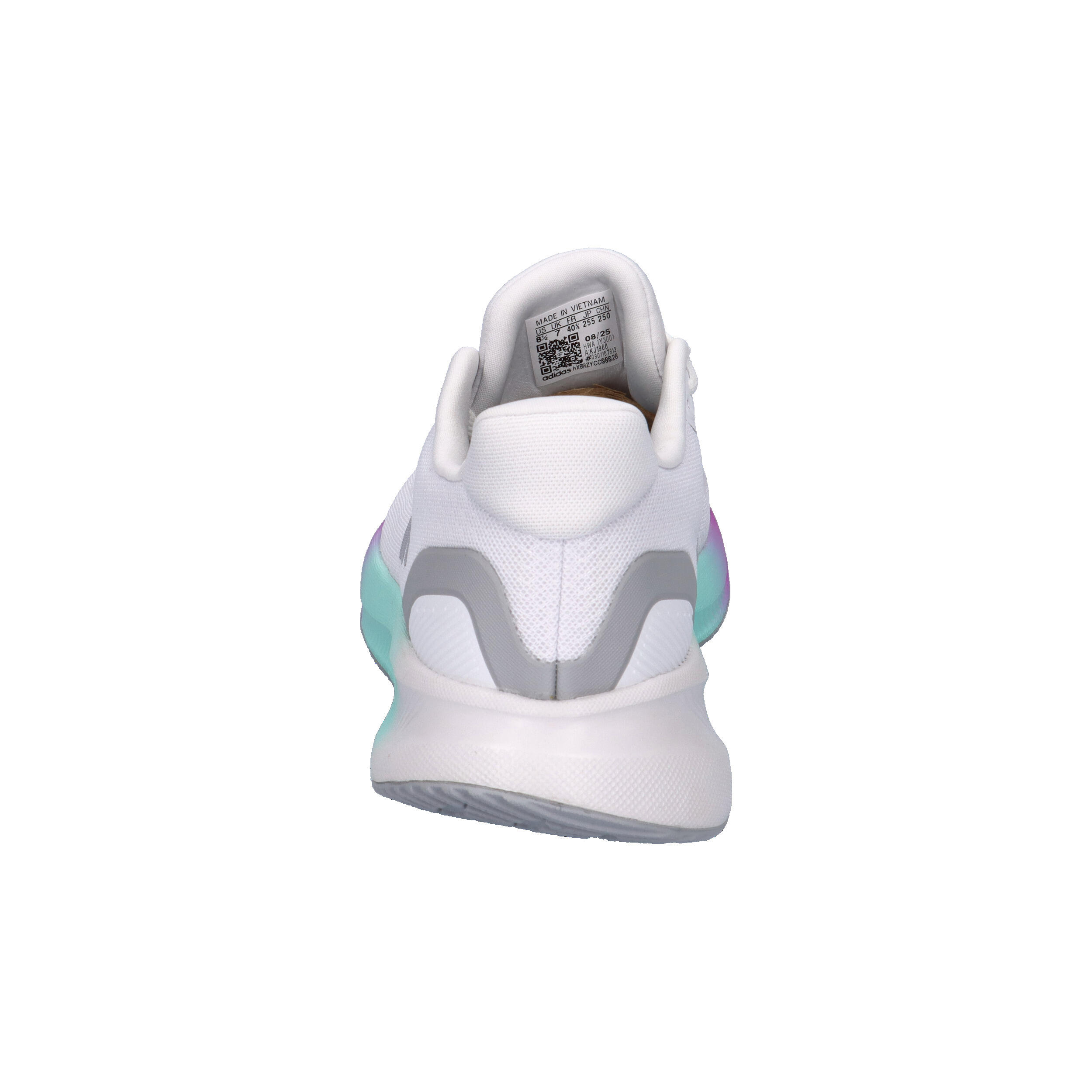 Buty damskie adidas Runfalcon 5 - białe, siateczkowa cholewka, Cloudfoam 13/15
