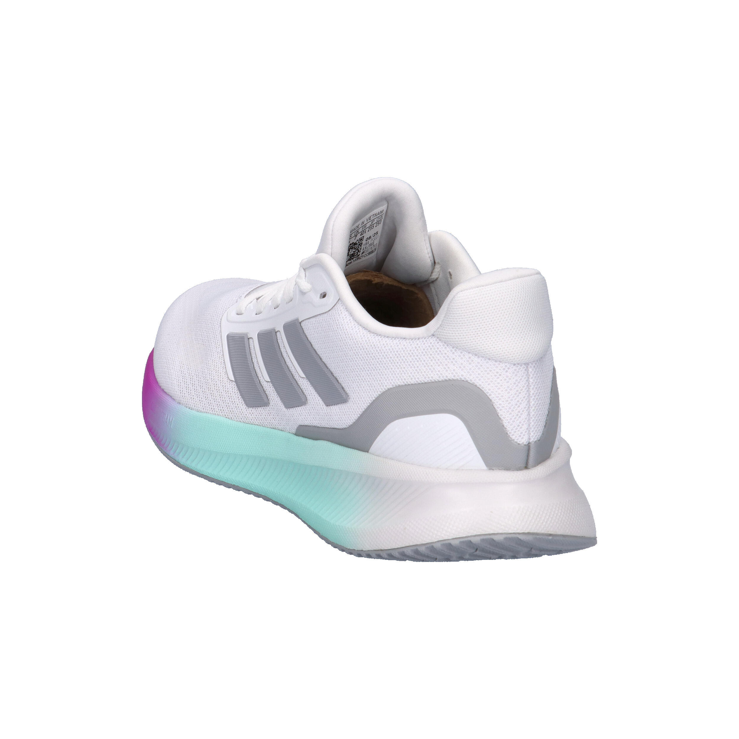 Buty damskie adidas Runfalcon 5 - białe, siateczkowa cholewka, Cloudfoam 12/15
