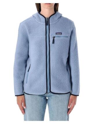 Sudaderas jerseys polares para Mujer Patagonia retro pile fz hoody Azul