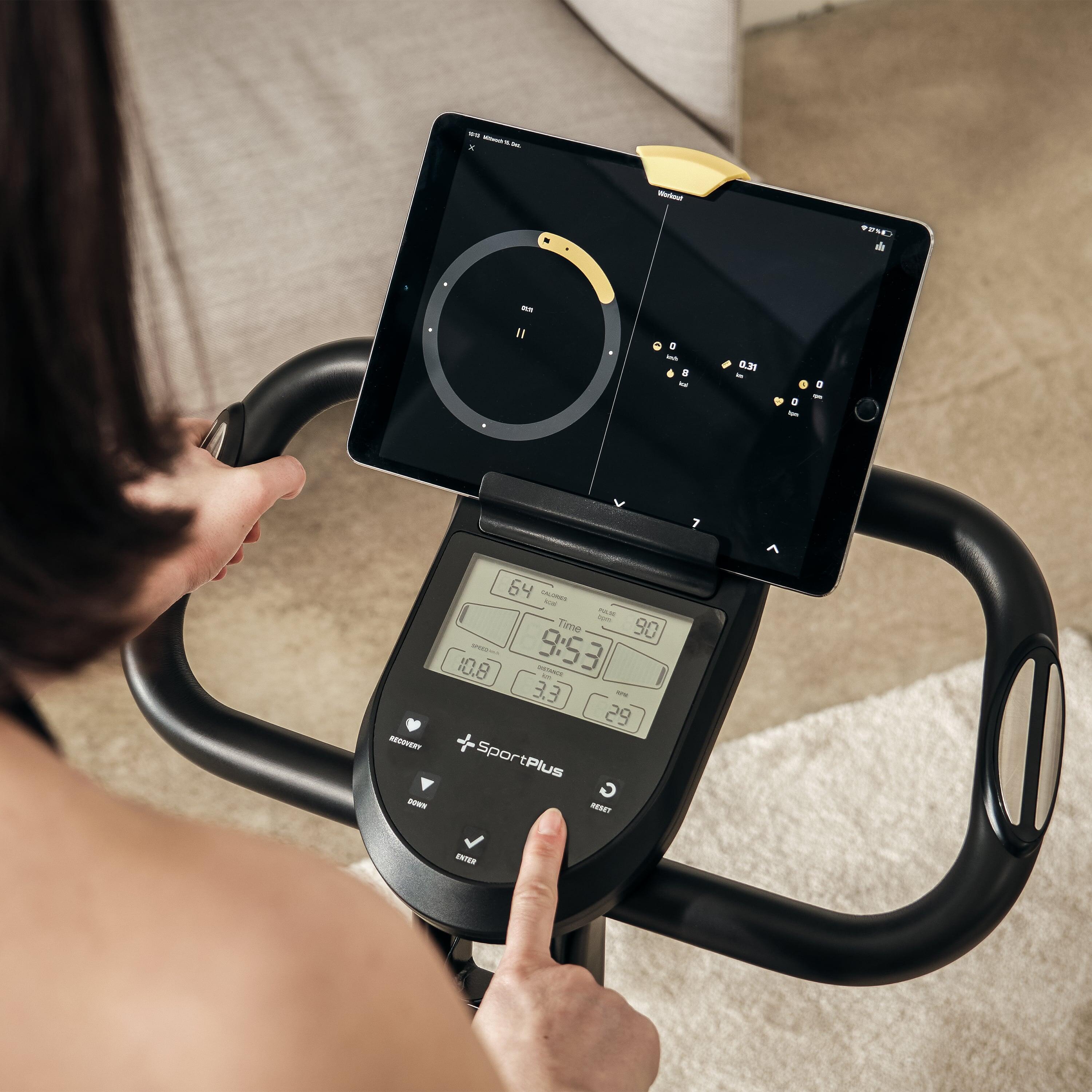 SportPlus Kompaktes Magnet X-Bike– Klappbarer Heimtrainer mit App-Kompatibilität 6/8