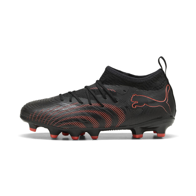 Ghete fotbal copii aderență sporită Future 9 Match FG/AG, corai PUMA