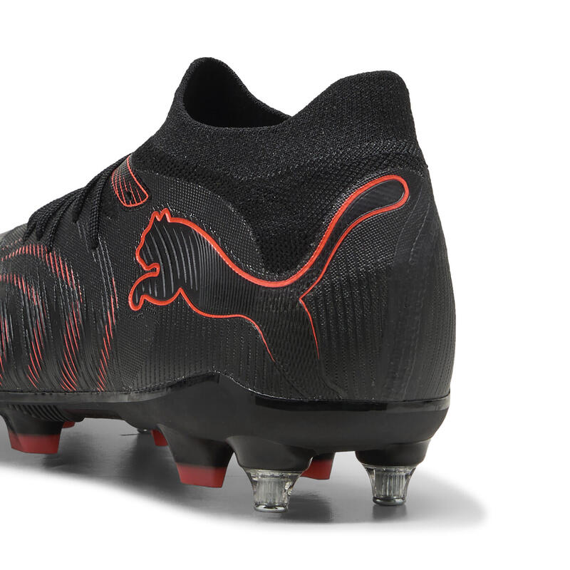 Ghete fotbal crampoane metalice Future 9 Match Mxsg, negru cu roșu PUMA