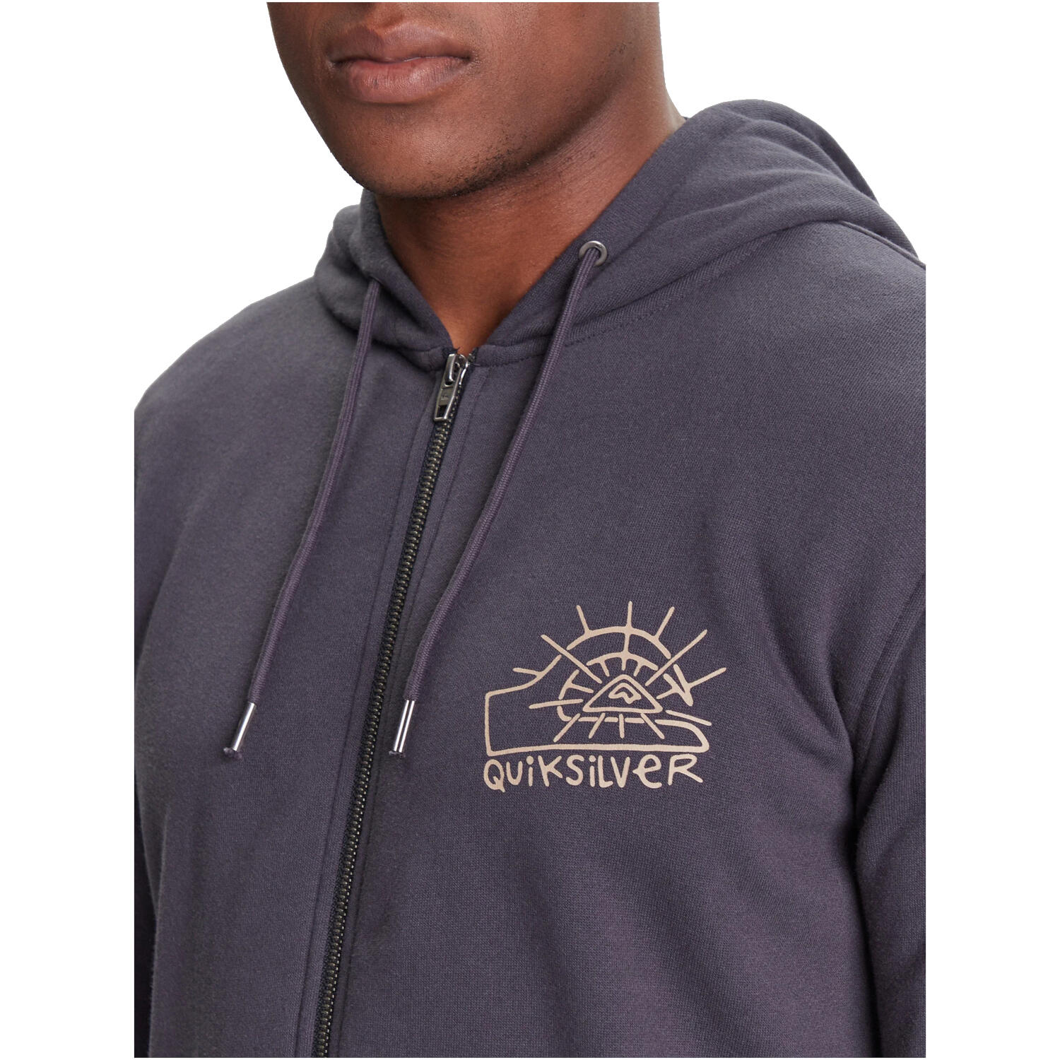 Bluza dresowa sportowa męska Zip Hoodie 3/4