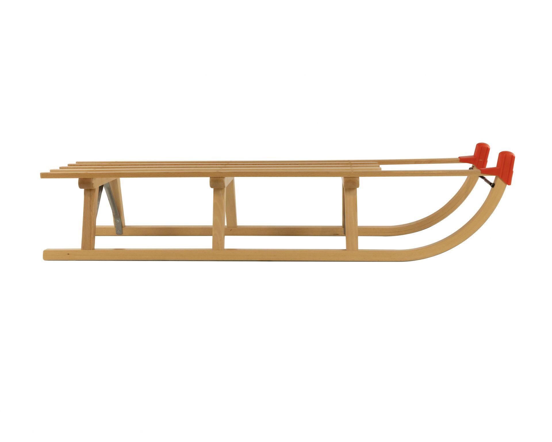 Zestaw sanki drewniane AD324/3M 120 cm + AD303 oparcie beżowe + AD300 sznurek 3/6