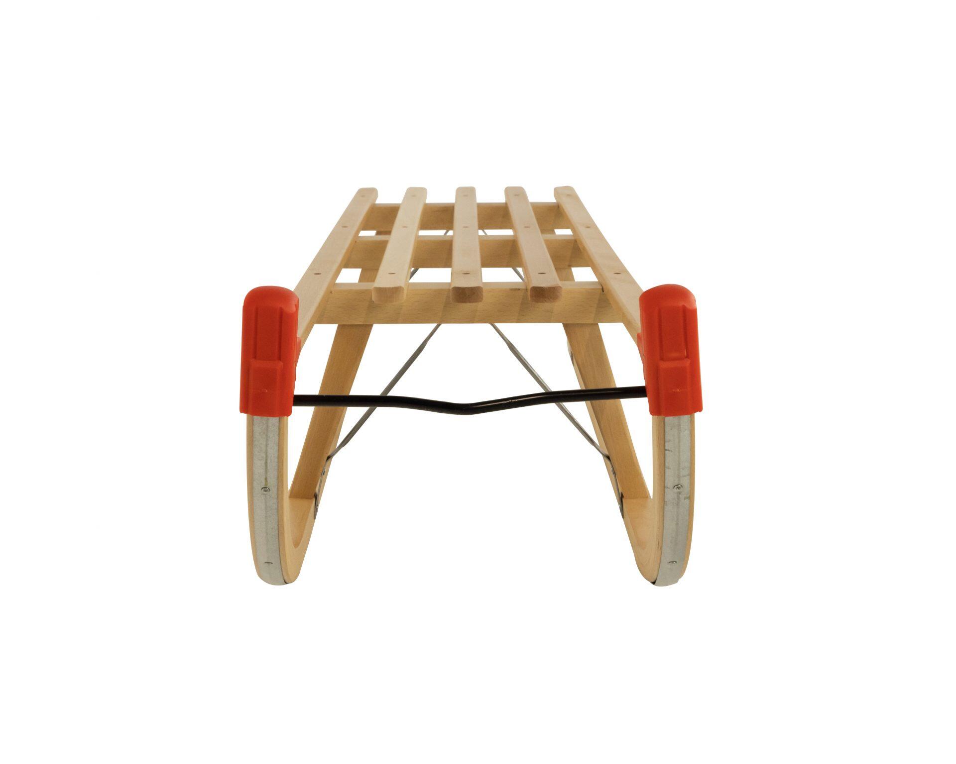 Zestaw sanki drewniane AD324/3M 120 cm + AD303 oparcie beżowe + AD300 sznurek 5/6