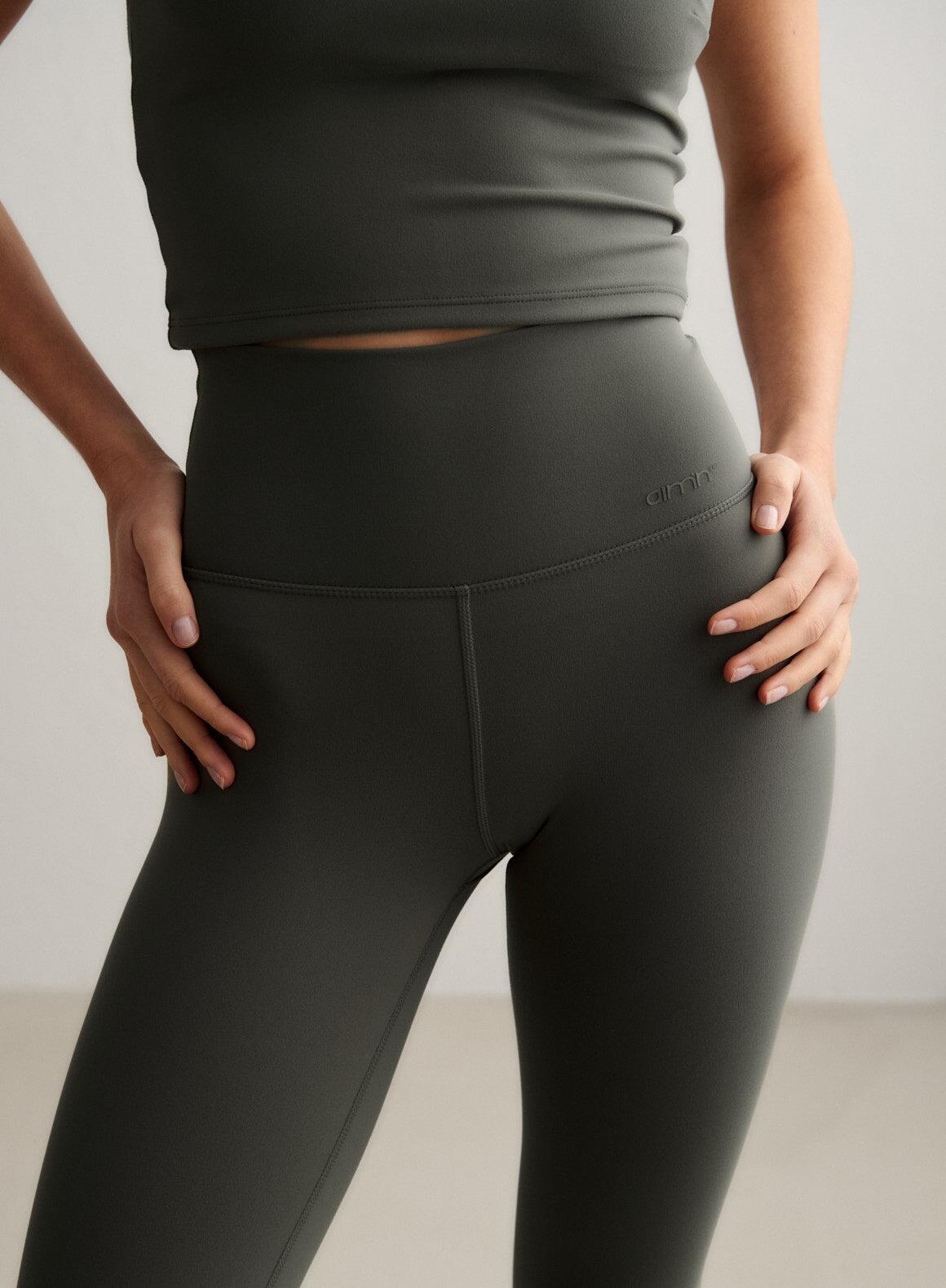 Mujer Leggings Transpirable A prueba de Sentadillas Hiedra Verde 3/6