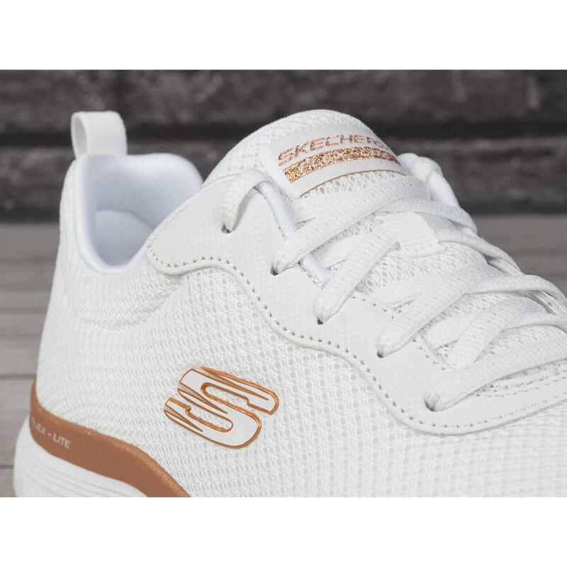 Pantofi sport Skechers Flex Appeal 4.0-Brilliant View, alb-auriu 40