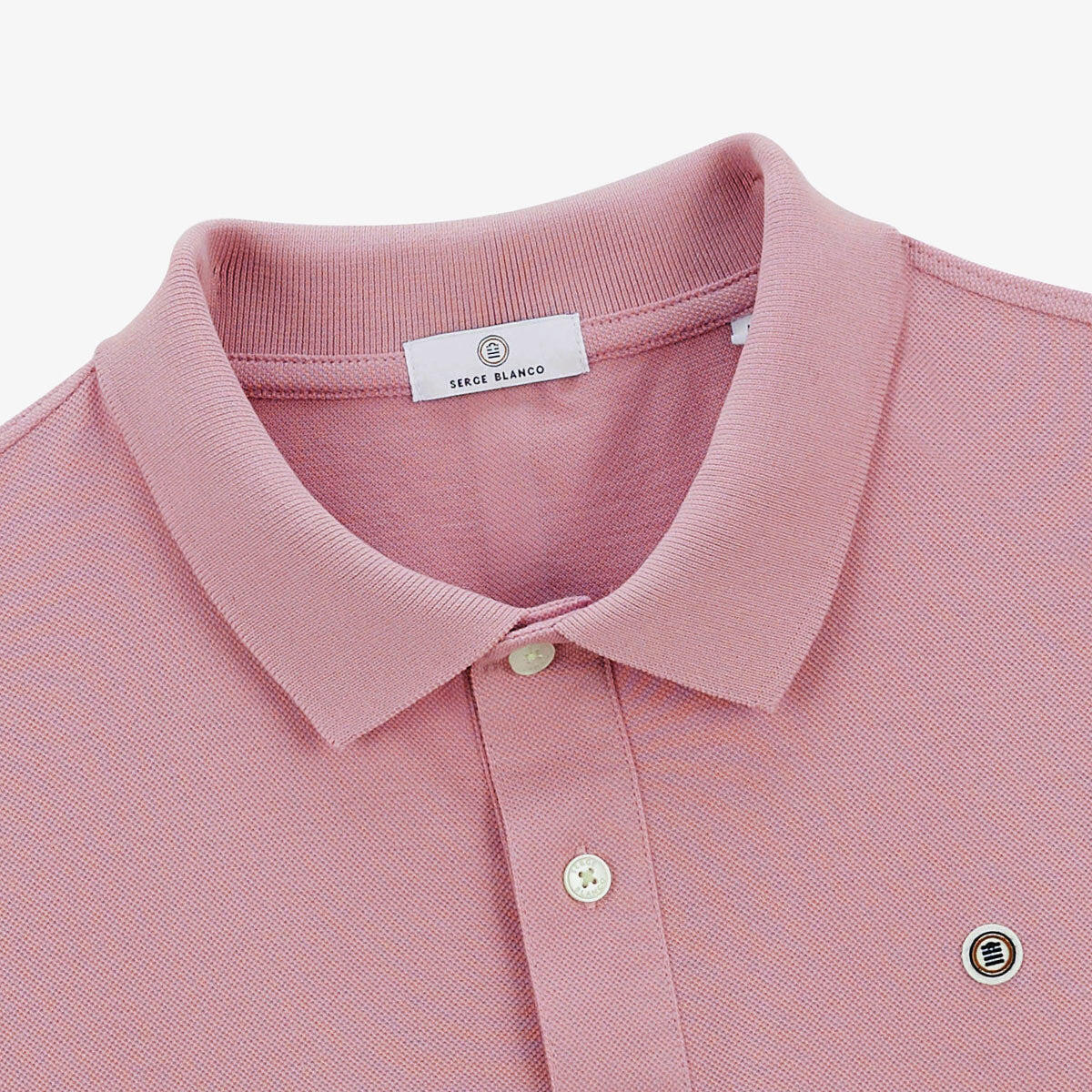 Polo a maniche corte in cotone piqué Lucas rosa 4/5