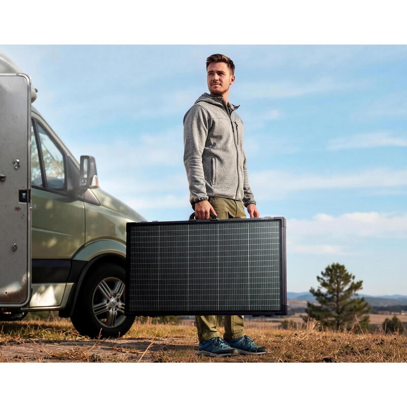 Panou solar bifacial portabil ANKER SOLIX PS400, 400W pentru F3000/C2000/C1000X