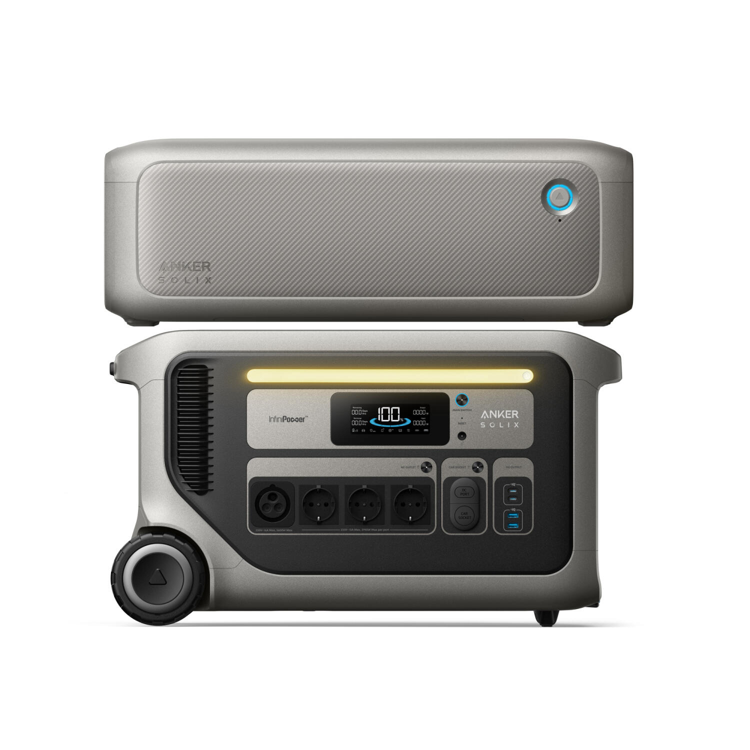 Kit stație de alimentare Anker SOLIX F3000n 2+BP3000, Baterie 6144 Wh