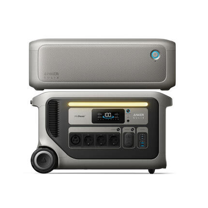 Kit Powerstation Anker SOLIX F3000+BP3000, Batterie 6144 Wh (0% MwSt)