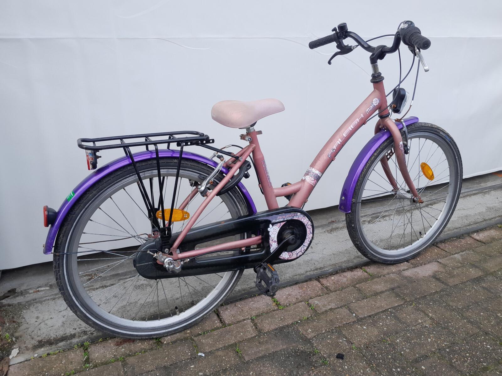 Raleigh Max 24" Kids 3v oudroze/paars 2/5