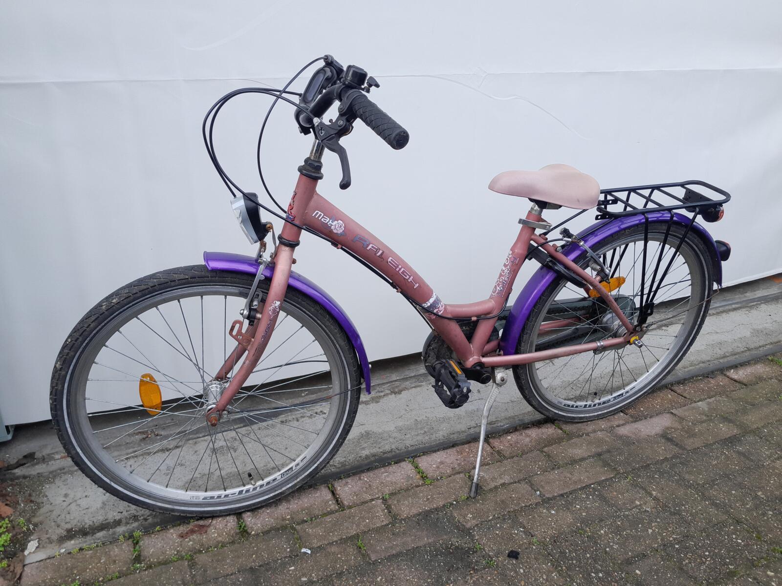 Raleigh Max 24" Kids 3v oudroze/paars 4/5