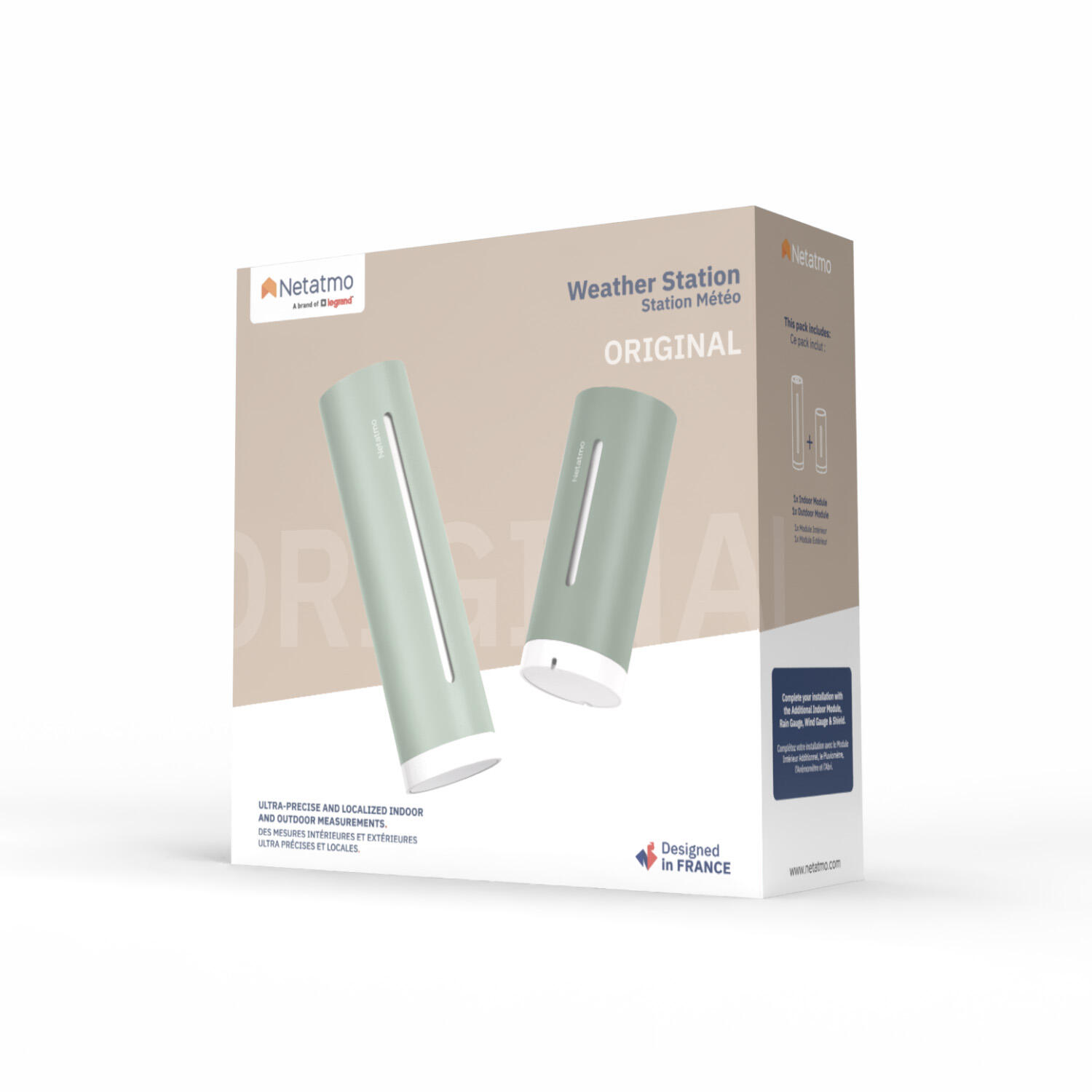 Netatmo estación meteorológica original verde menta 3/5