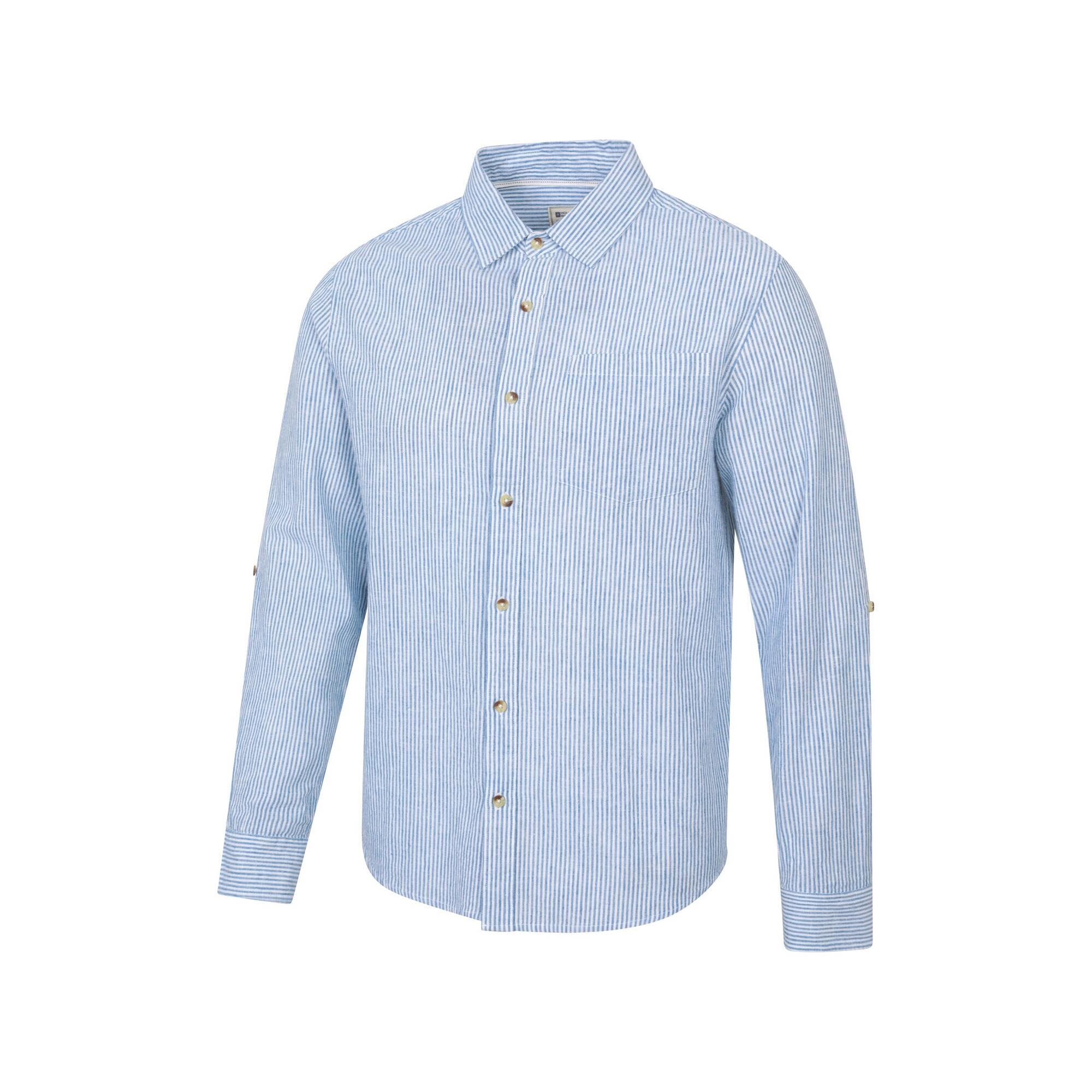 Camicia Strisce Uomo Mountain Warehouse Lowe Blu 3/4