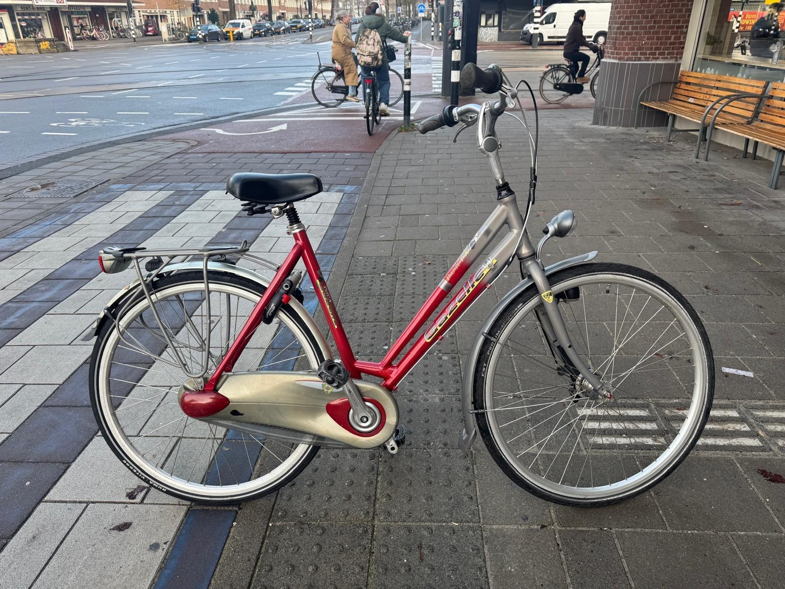 Gazelle Punta, laag instap damesfiets 57 cm, rood 5/5