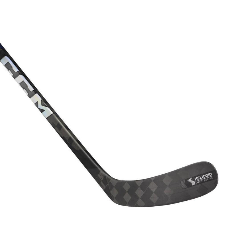 Bâton de hockey CCM JetSpeed ​​FT7 PRO JR personnalisé de couleur bleue 4/5