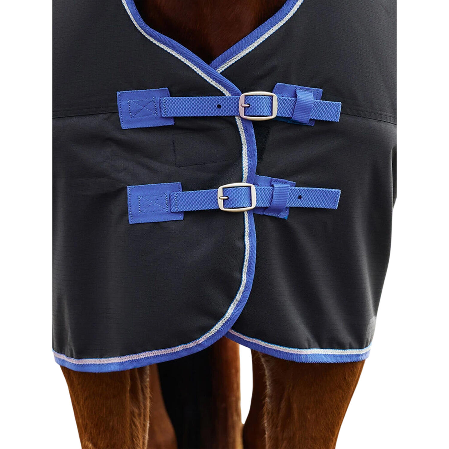 Comfitec Tyro StandardNeck 220g Horse Turnout Rug (Black/Cobalt) 3/4
