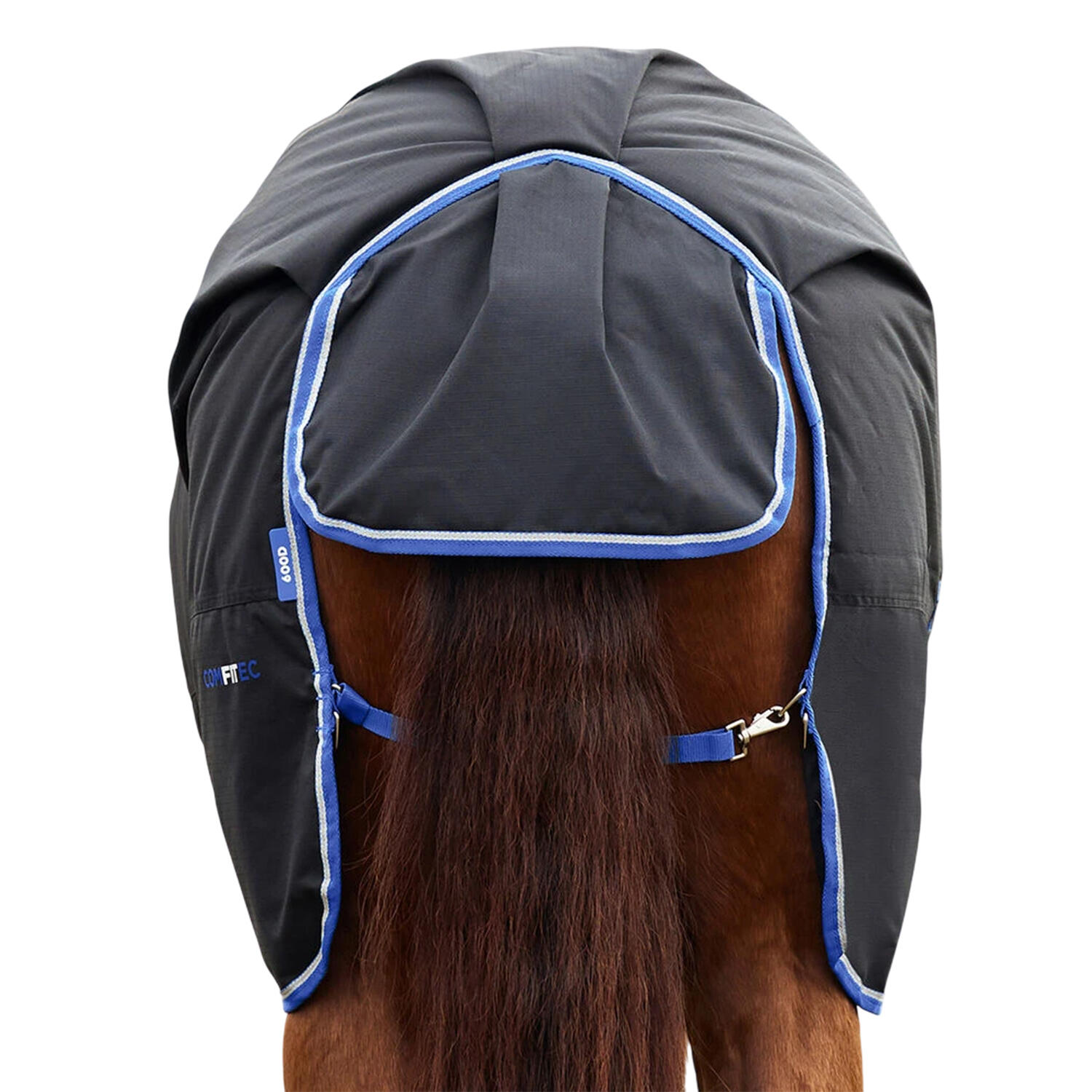 Comfitec Tyro StandardNeck 220g Horse Turnout Rug (Black/Cobalt) 2/4