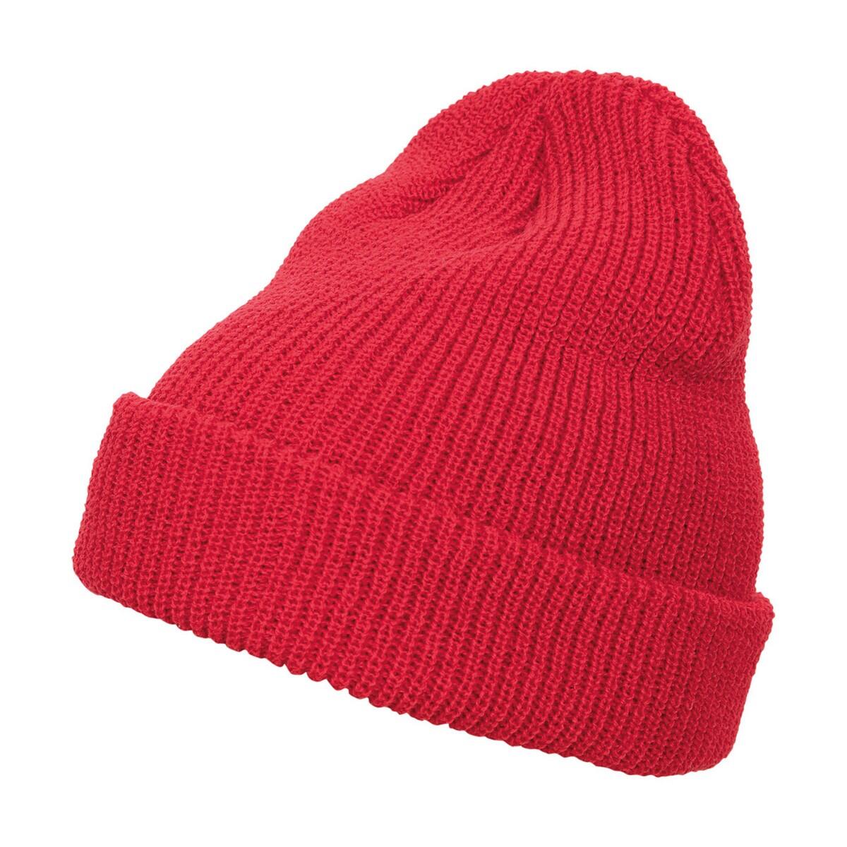 Unisex Adult Knitted Long Beanie (Red) 2/2