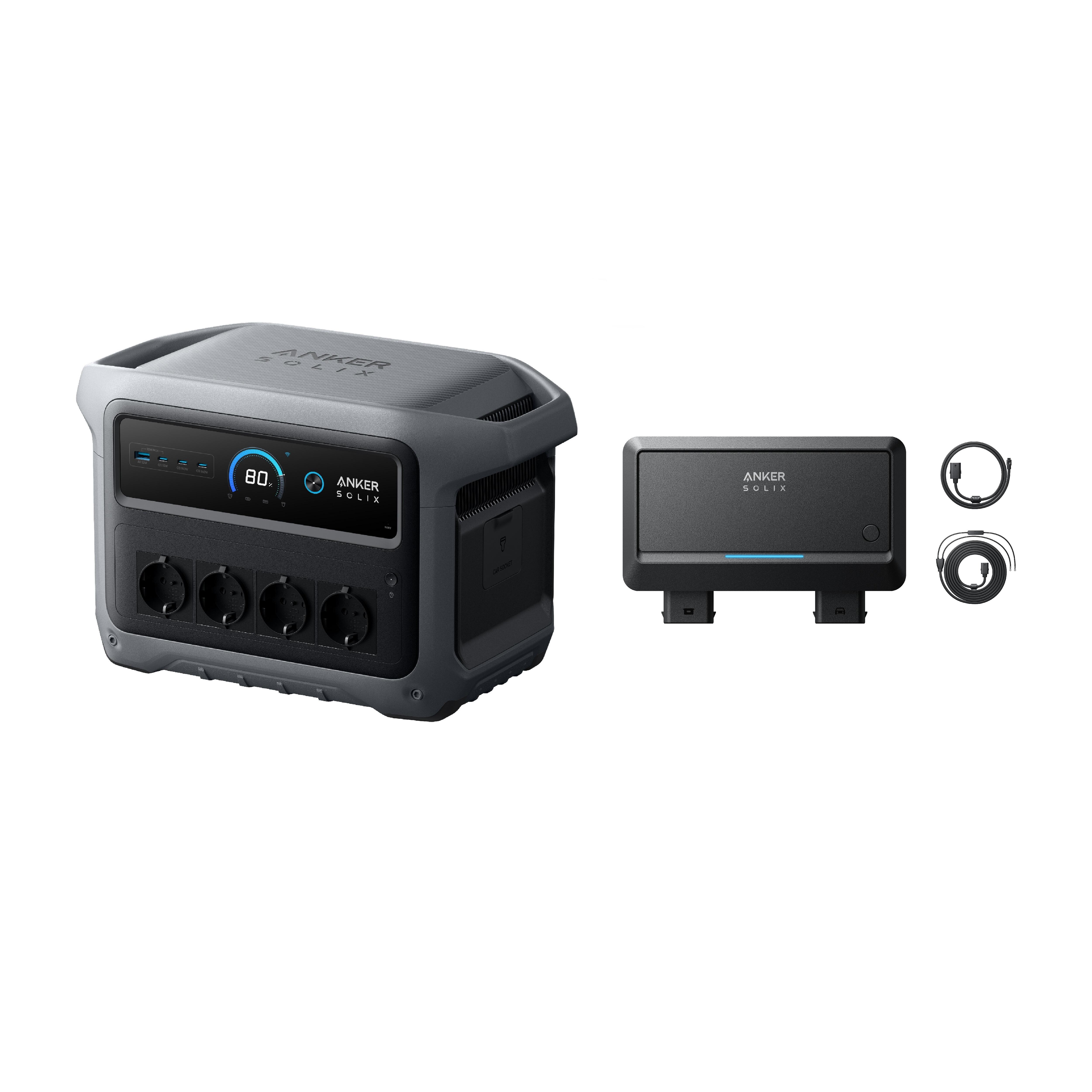 ANKER Sada BLUETTI C1000X Gen 2 s Alternator Charger, dvojitá DC nabíječka 1200W