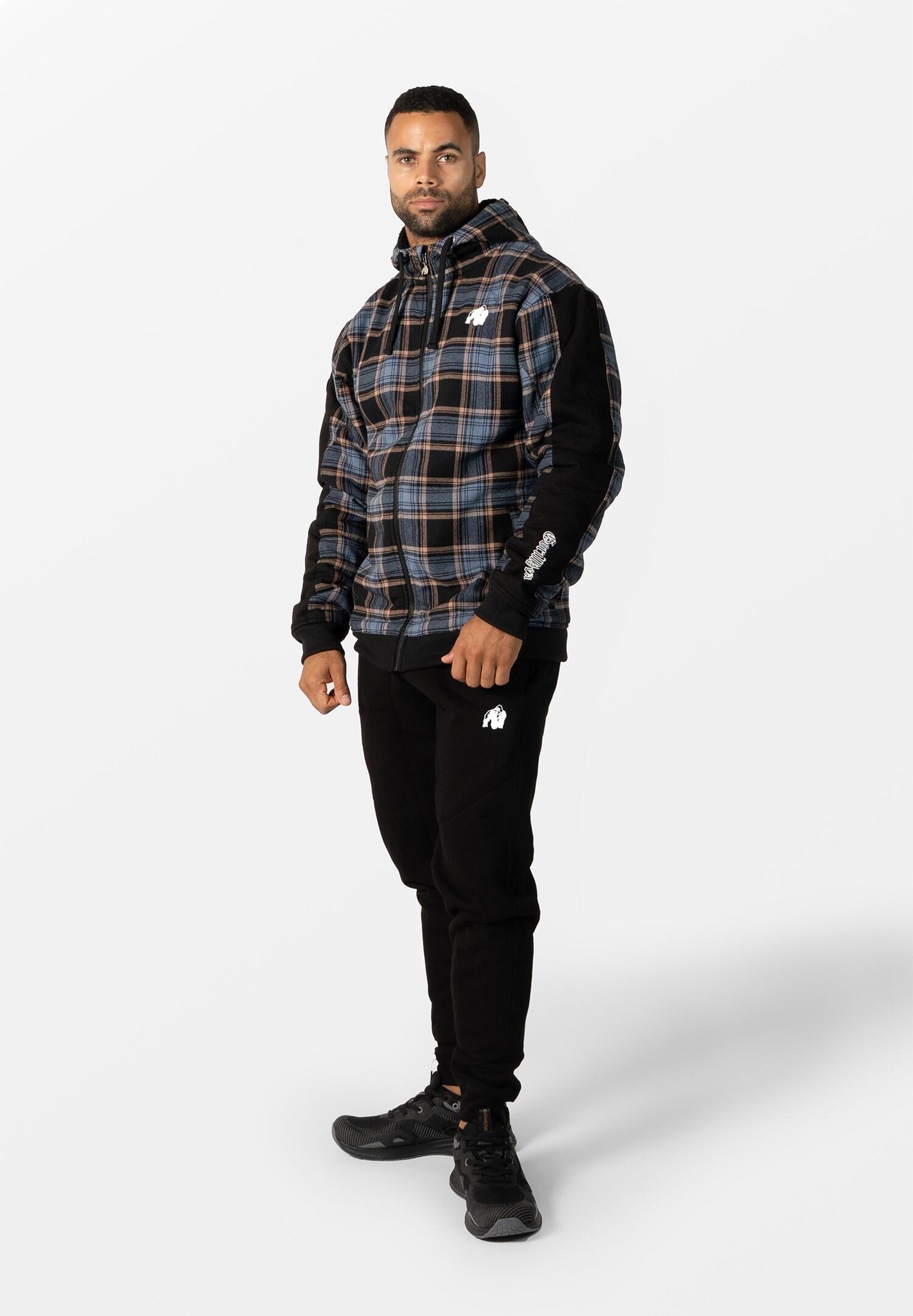 Kenton Zipped Veste - Noir/Bleu 3/6