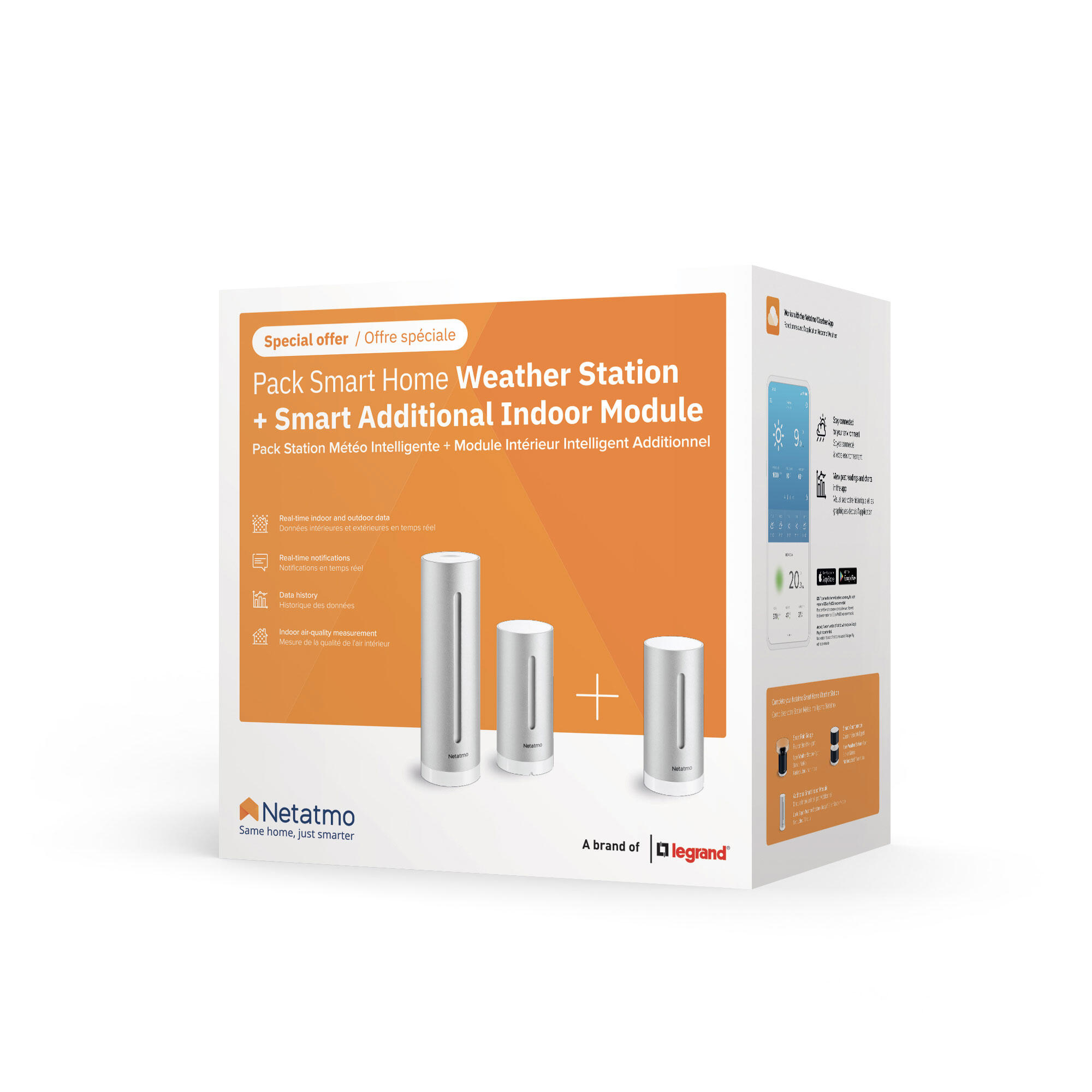 Netatmo pack estación meteorológica + módulo interior adicional 4/4