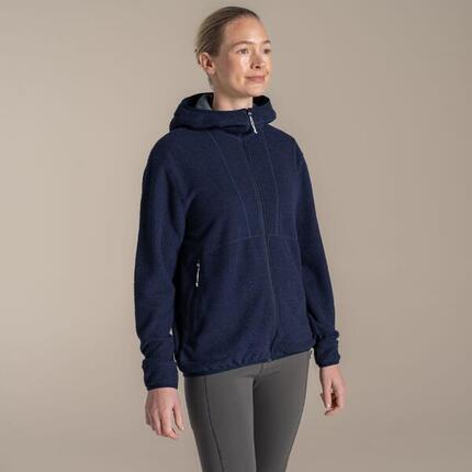 Damen-Fleecejacke mit Kapuze von Compresslite