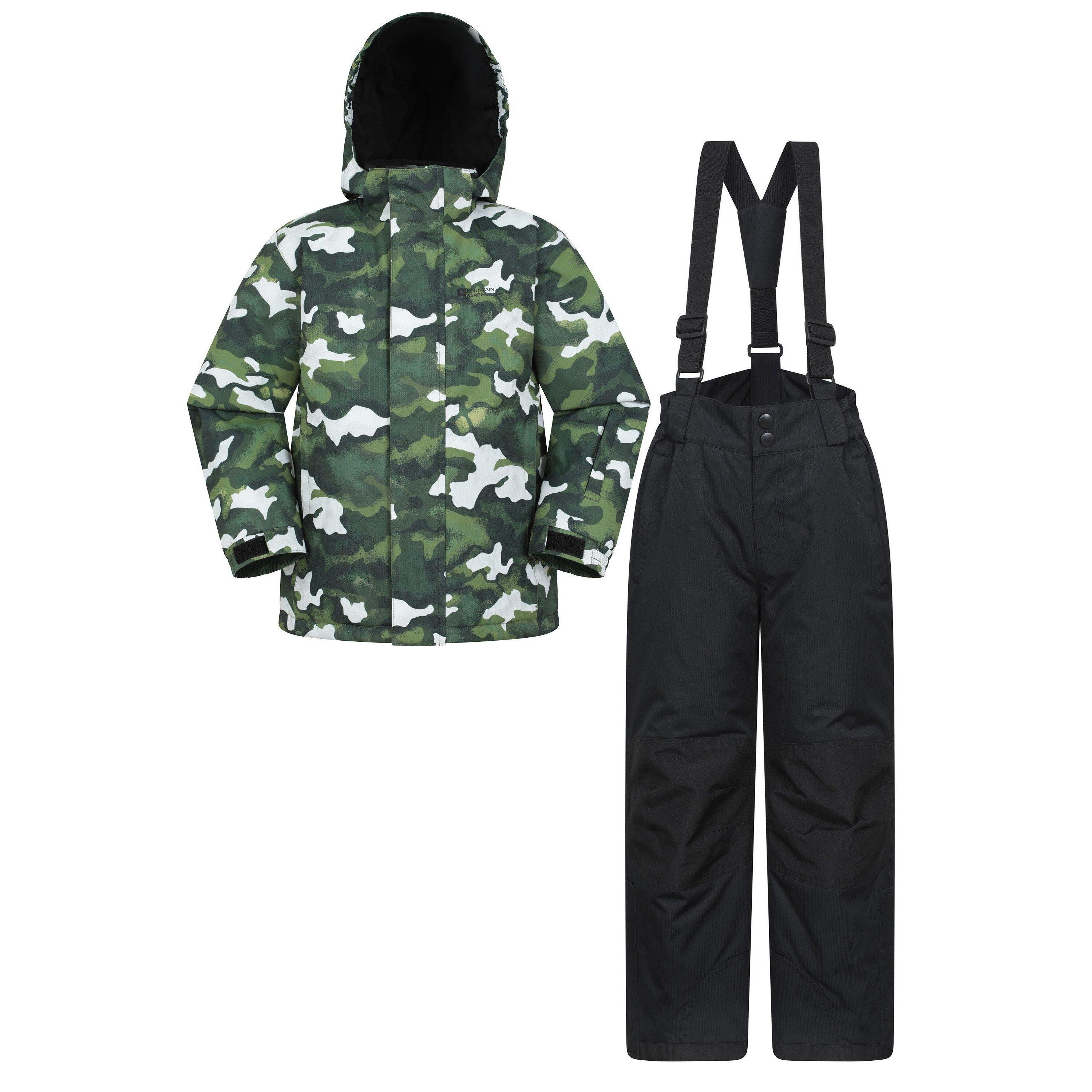 MOUNTAIN WAREHOUSE Giacca Da Sci Stampato Set Bambini Mountain Warehouse Cachi Scuro