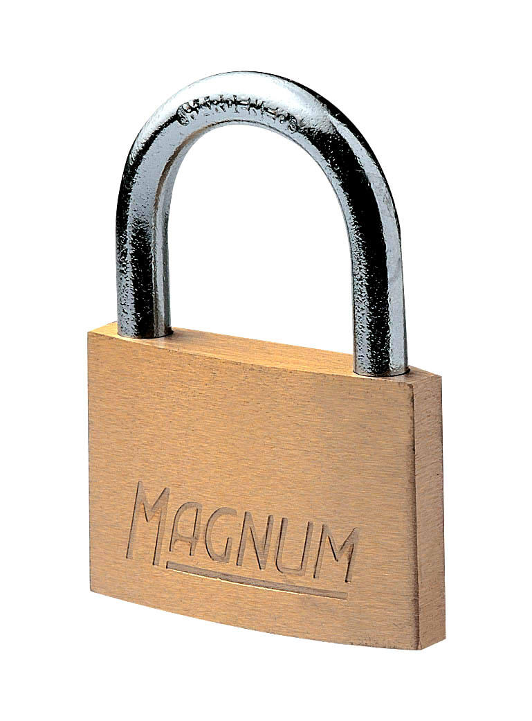 CAD50 Cadenas Magnum en Laiton Massif et à Clé, Doré, 6,6 x 5 x 1,1 cm 2/2