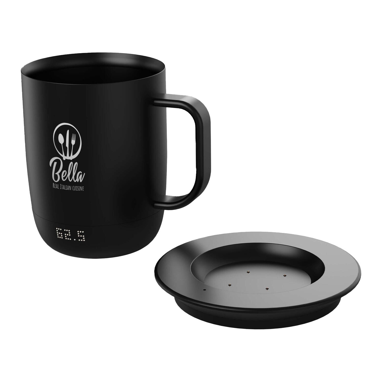 300ml Novità Tazza Prixton Tempo Nero Tinta Unita 3/3