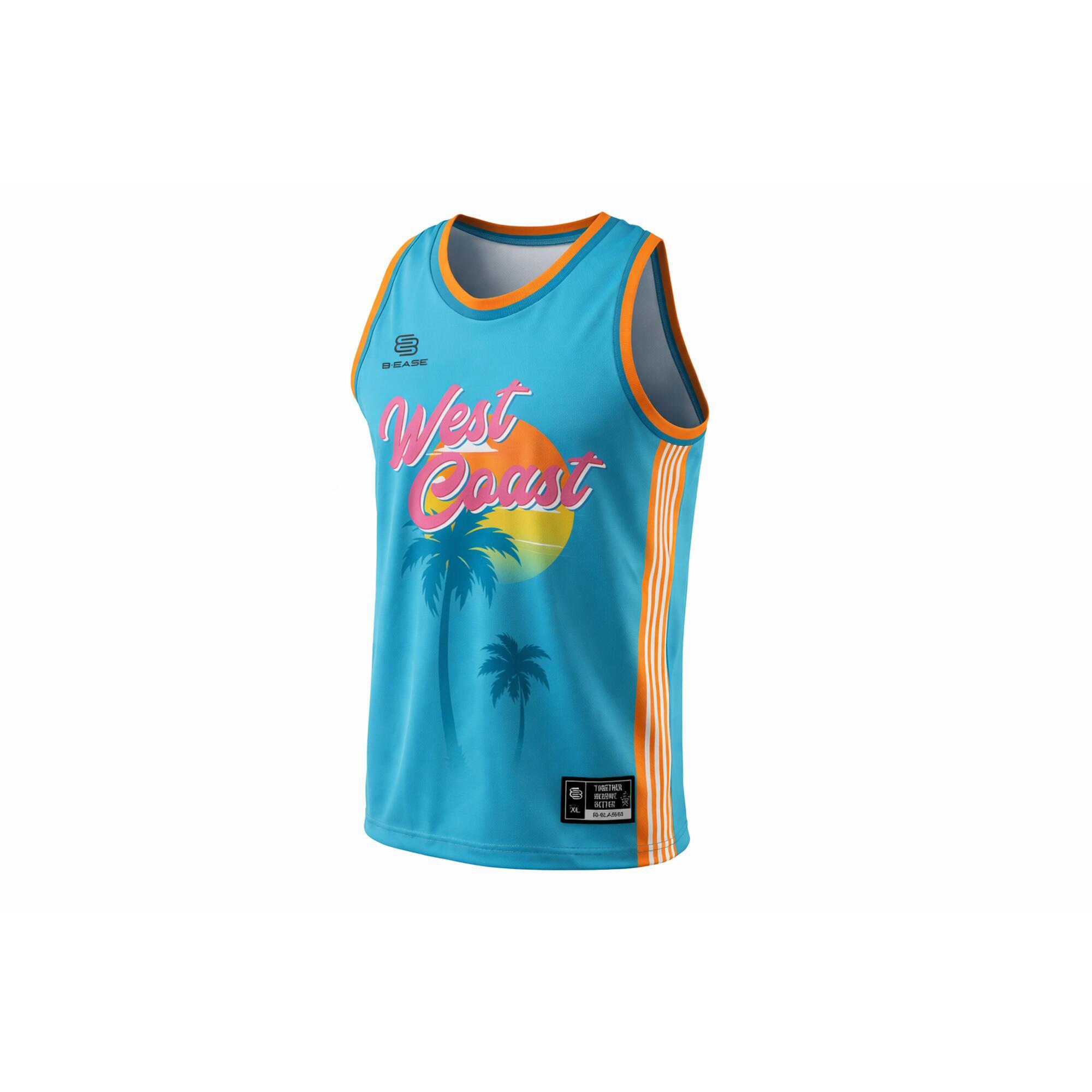 B-ease - Maillot De Basketball West Coast - Débardeur - Bleu - Decathlon