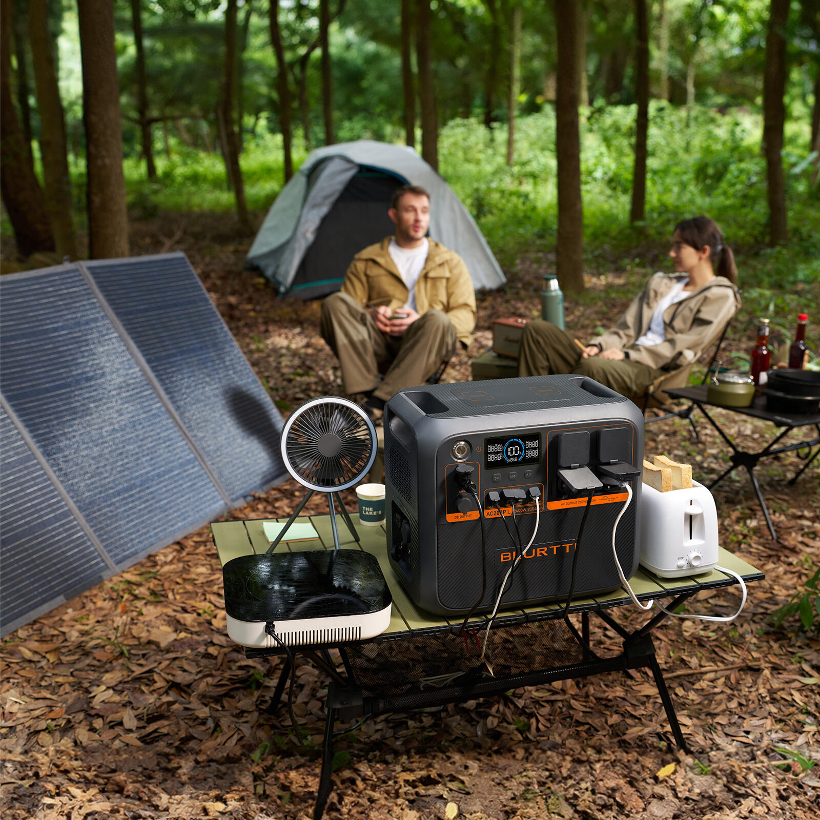 Kit station électrique BLUETTI AC200PL avec panneau solaire 500 W 7/8