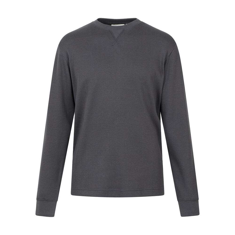 MOUNTAIN WAREHOUSE Tillsbury Felpa Struttura Cialda Girocollo Manica Lunga Uomo Mountain Warehouse