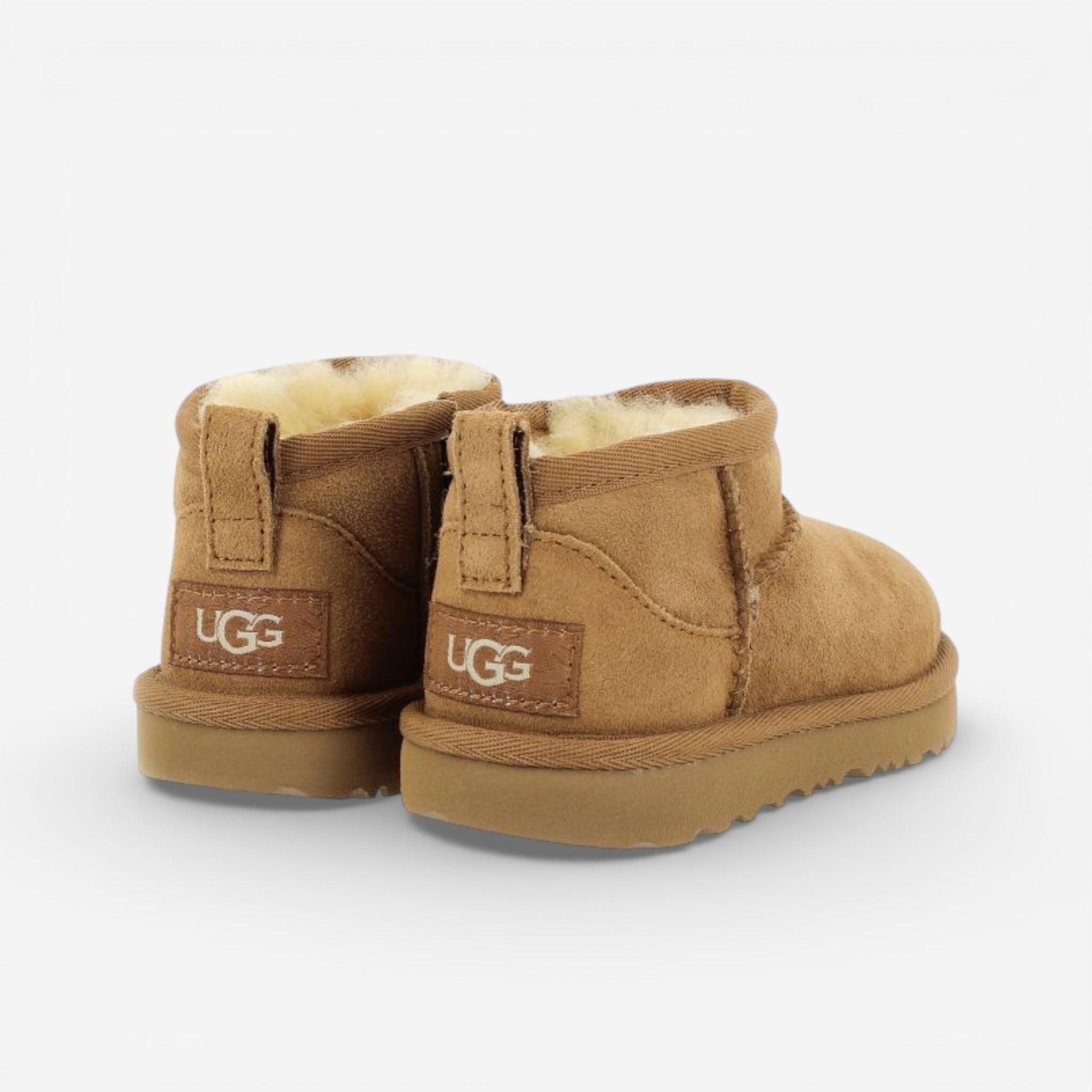 UGG Classic Ultra Mini Dazzle Chestnut (Toddler) 3/4
