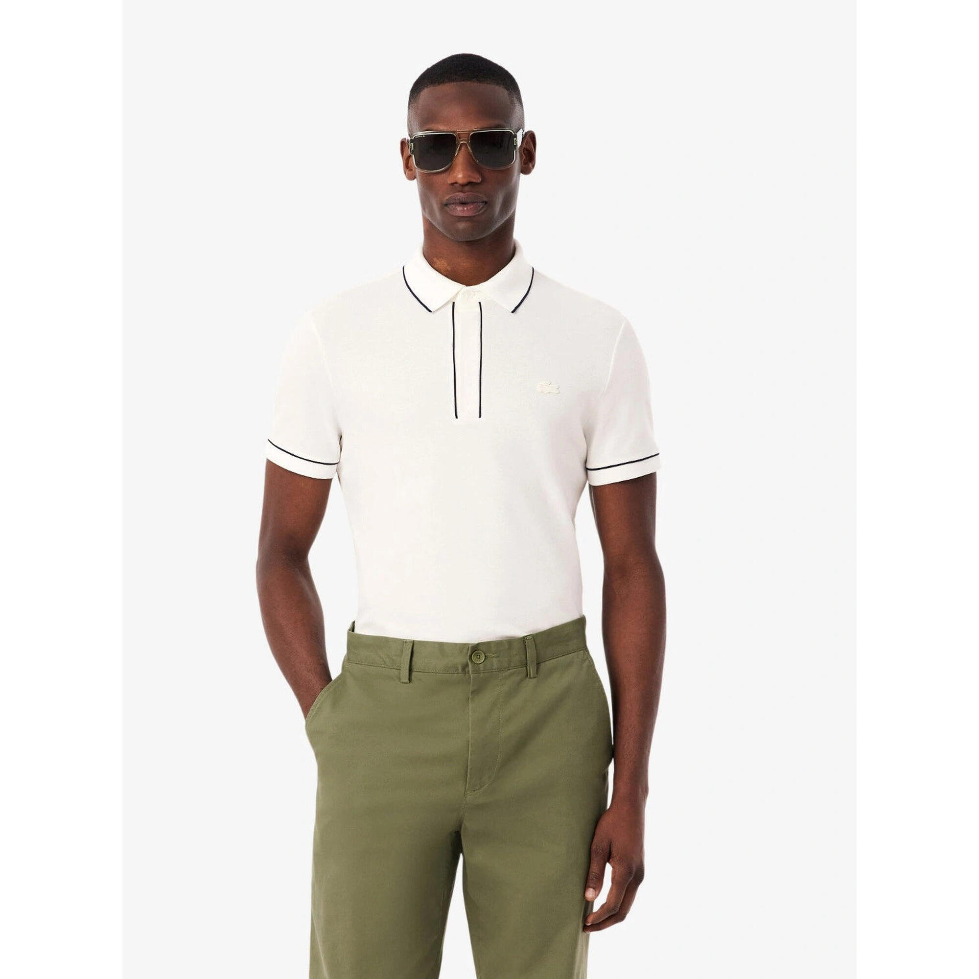 Lacoste - Polo Paris Lacoste - Homme - Polo Manches Courtes - Blanc - Decathlon