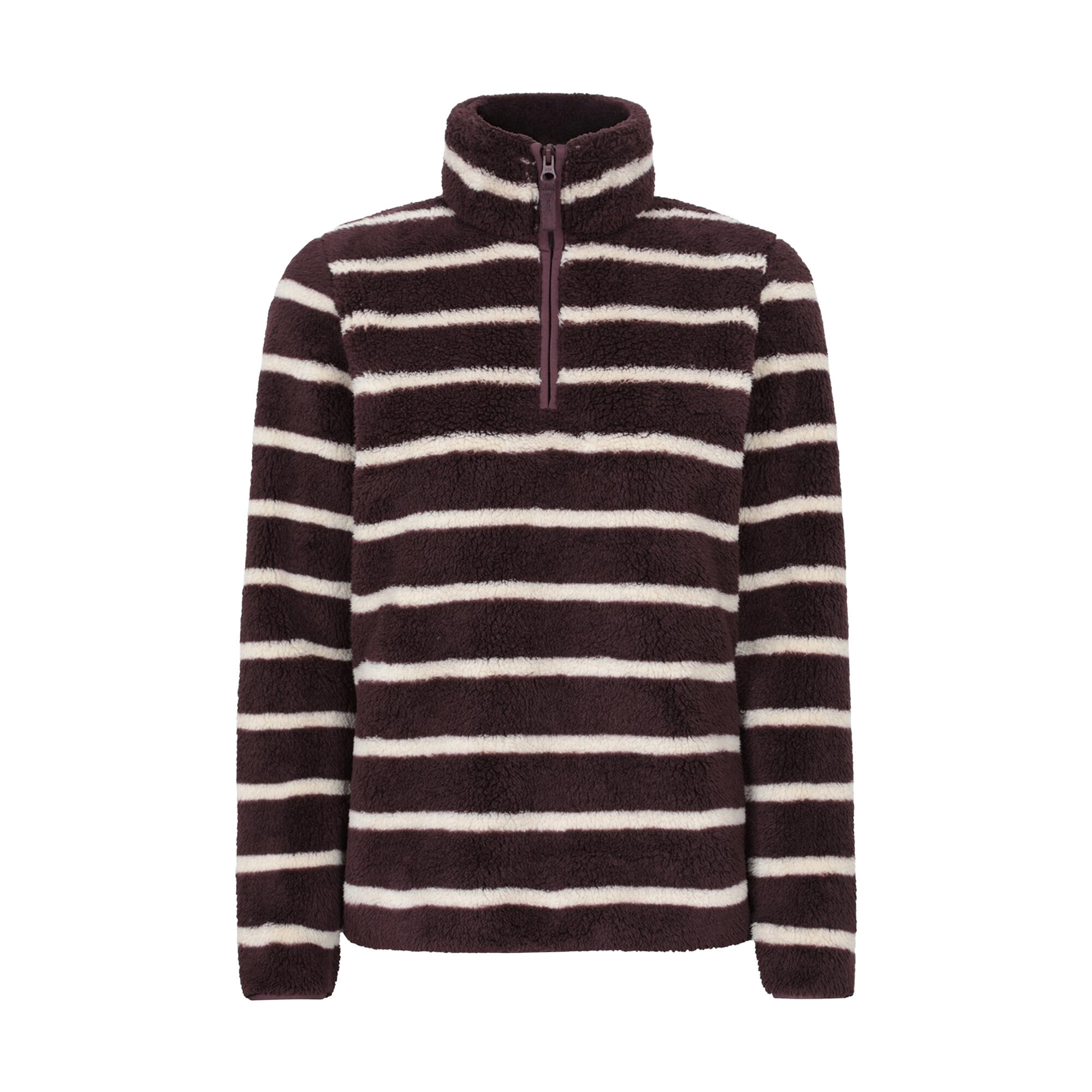 MOUNTAIN WAREHOUSE Womens/Ladies Teddy Fleece Quarter Zip Fleece Top (Dark Brown)