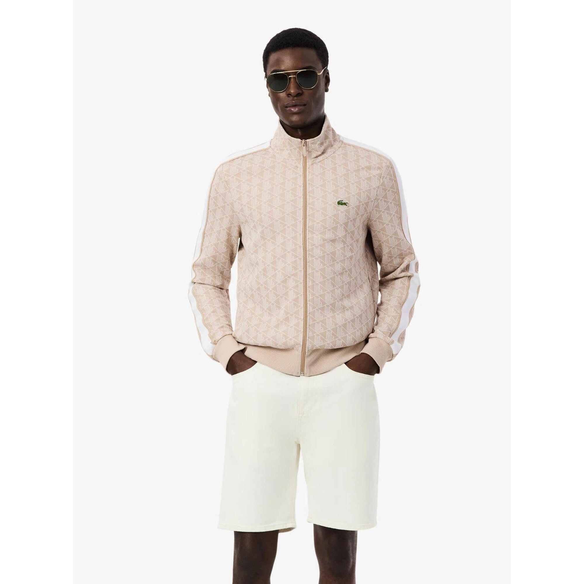 Lacoste - Sweat Zippé Lacoste - Homme - Sweat-shirt - Beige - Decathlon