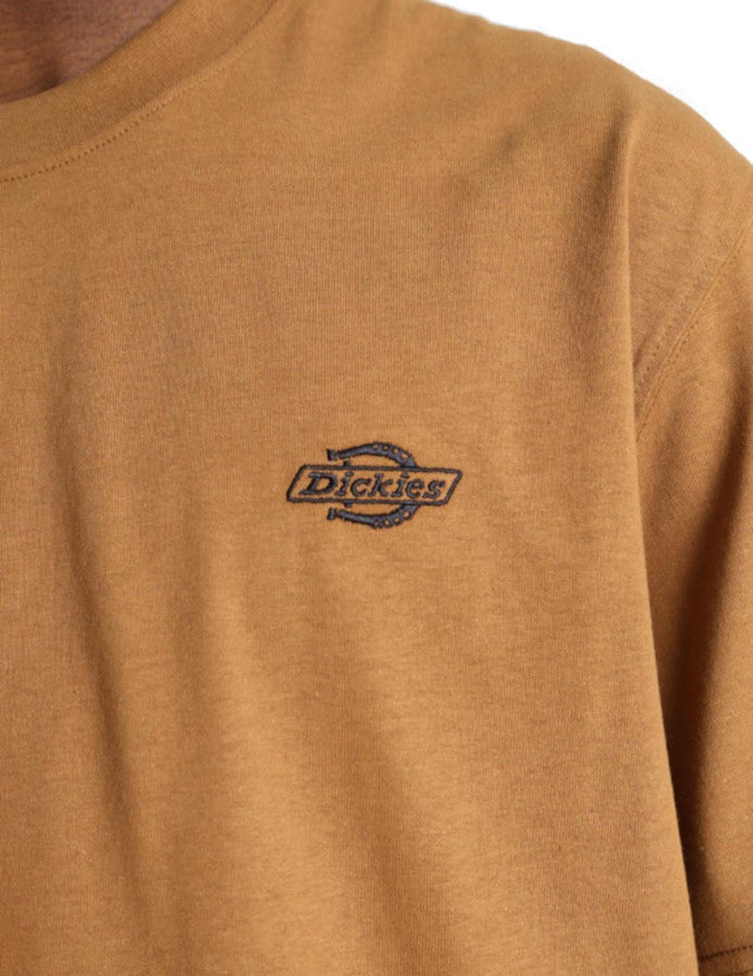 Maglietta da uomo Dickies Summerdale marrone. 3/4