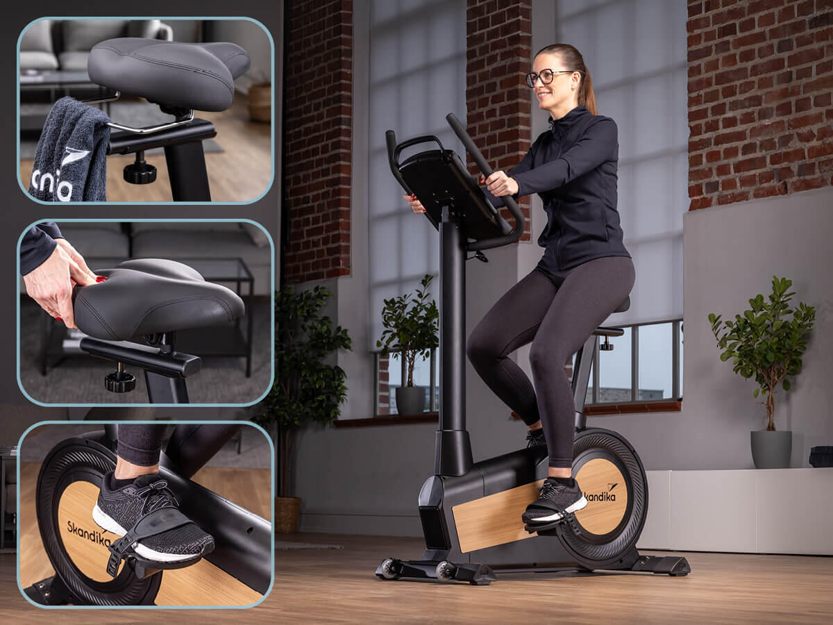 Ergometer Cykling P15 Touchscreen, Heimtrainer Fahrrad mit LCD Touch Display 2/7
