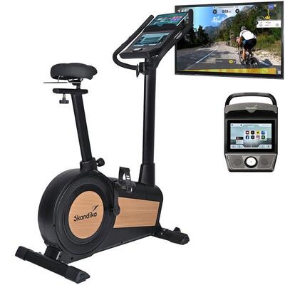 Smart hometrainer cykling p15 touchscreen - 28 programma's - 15 kg vliegwiel