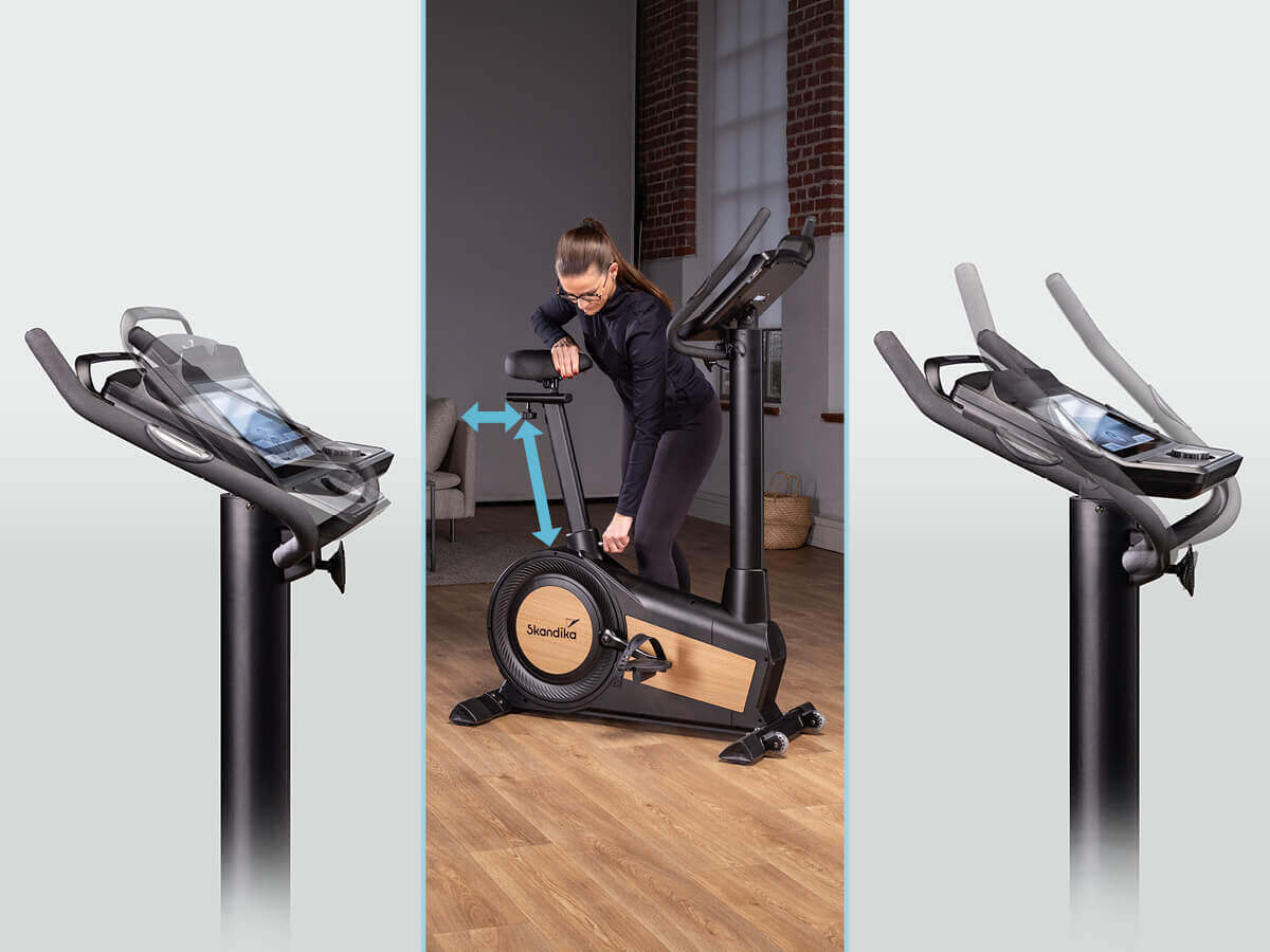 Ergometer Cykling P15 Touchscreen, Heimtrainer Fahrrad mit LCD Touch Display 4/7