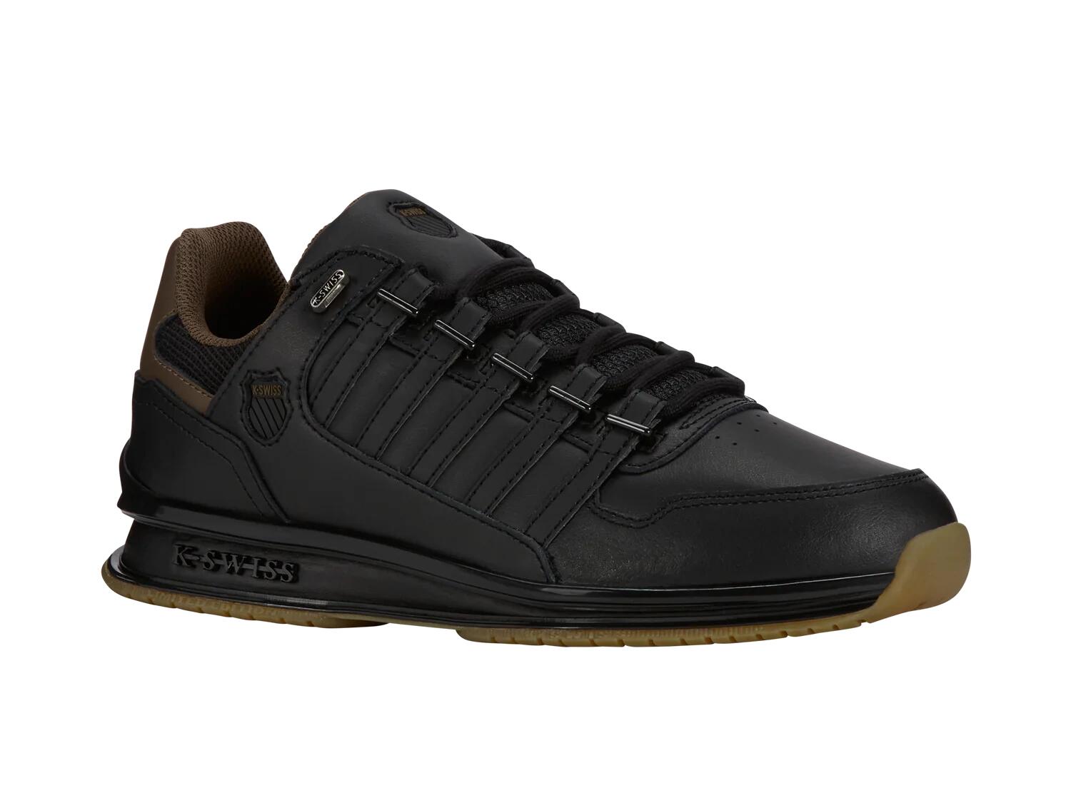 K-SWISS Rinzler GT zapatillas de cuero negras - calzado cómodo de corte bajo 2/4