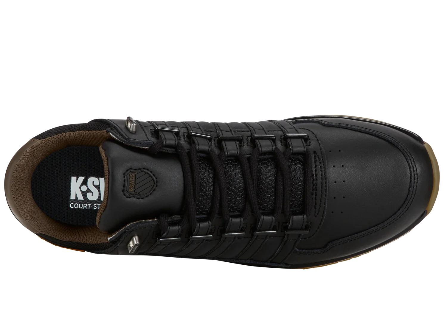 K-SWISS Rinzler GT zapatillas de cuero negras - calzado cómodo de corte bajo 4/4