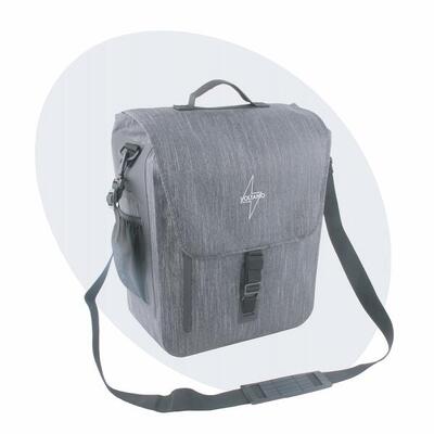 Voltano equal e-bike enkele fietstas 25l - donkergrijs - laptopvak - waterdicht